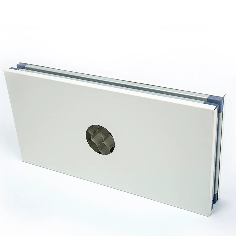 Aluminum honeycomb cleanroom panel core