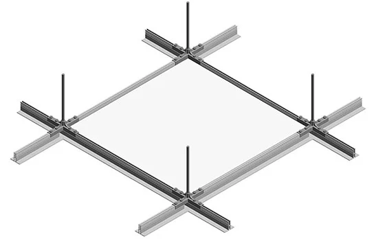 Installation of a walkable cleanroom false ceiling system featuring aluminum honeycomb core panels for pharmaceutical facilities