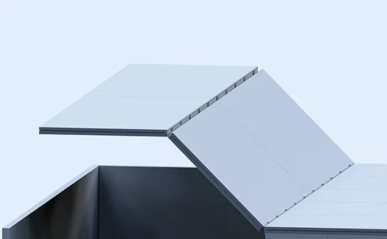 Folding laboratory module unfolding into a modular cleanroom on site