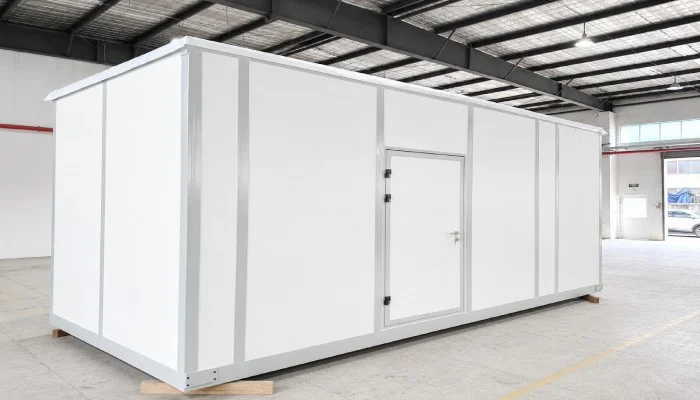 Factory-built modular laboratory shell with cleanroom wall panels for biopharma expansion
