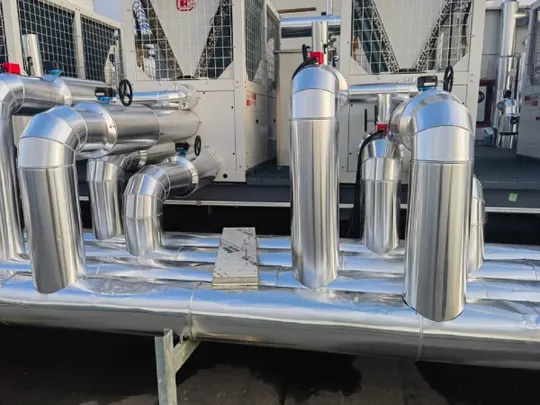 Wonclean real project photo of rooftop exhaust equipment and ductwork serving a cleanroom laboratory project