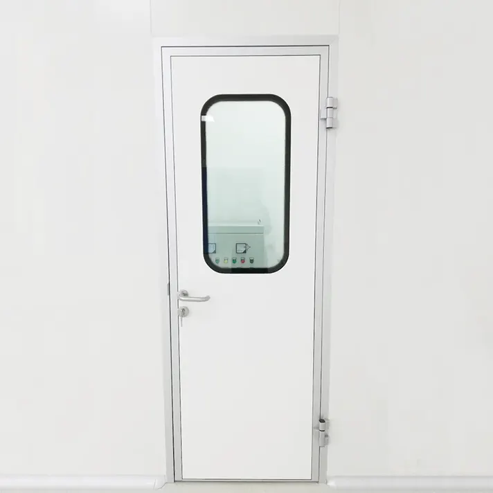 Clean room glass door