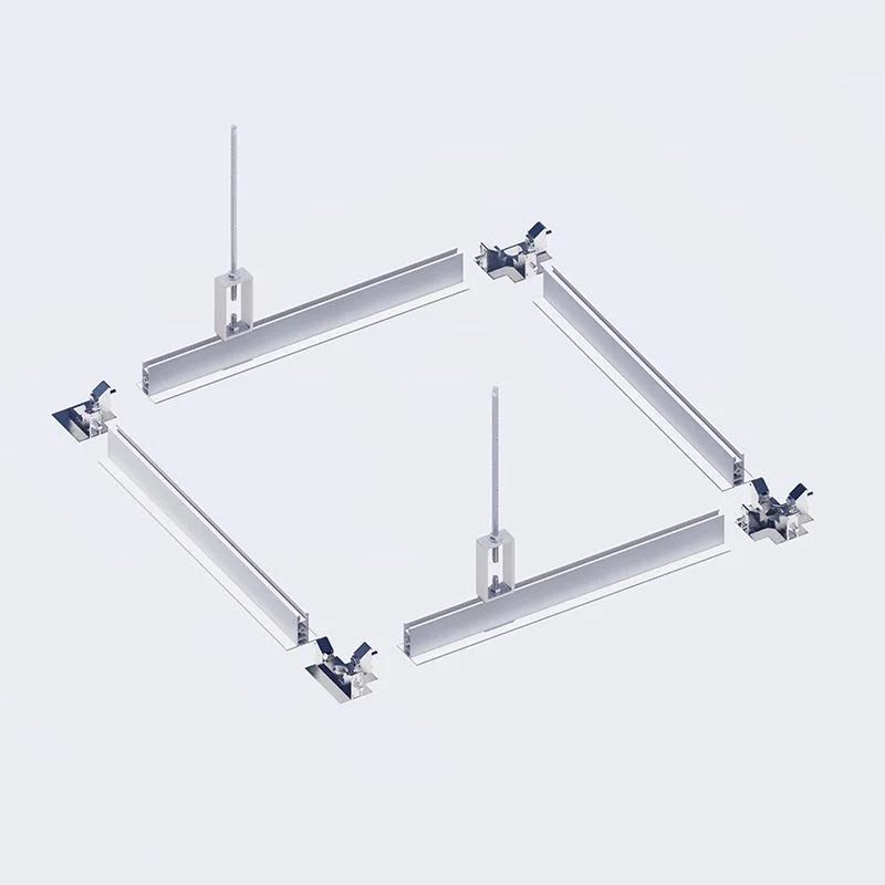 Clean room FFU ceiling grid system